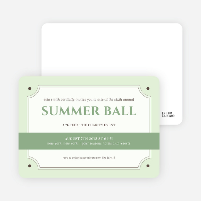 Party Invitations for that Classic Event - Jasmine