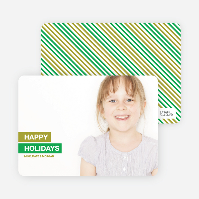 Happy Holidays - Green