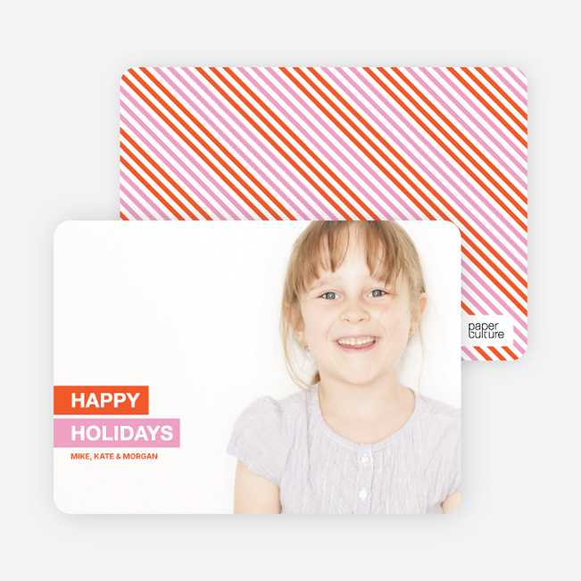 Happy Holidays - Orange