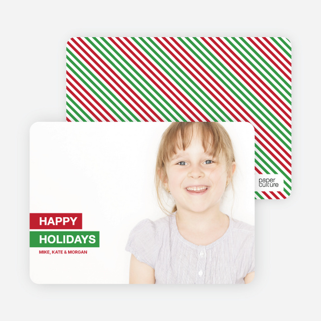 Happy Holidays - Red