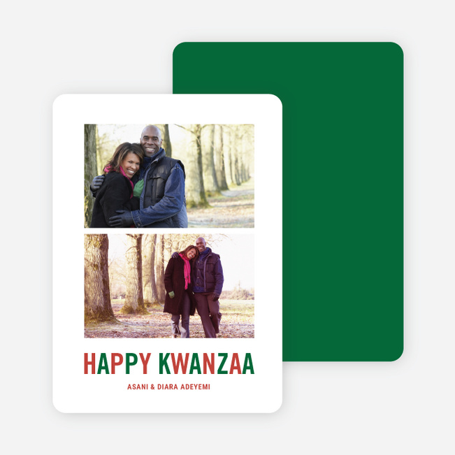 Happy Kwanzaa Cards - Crimson