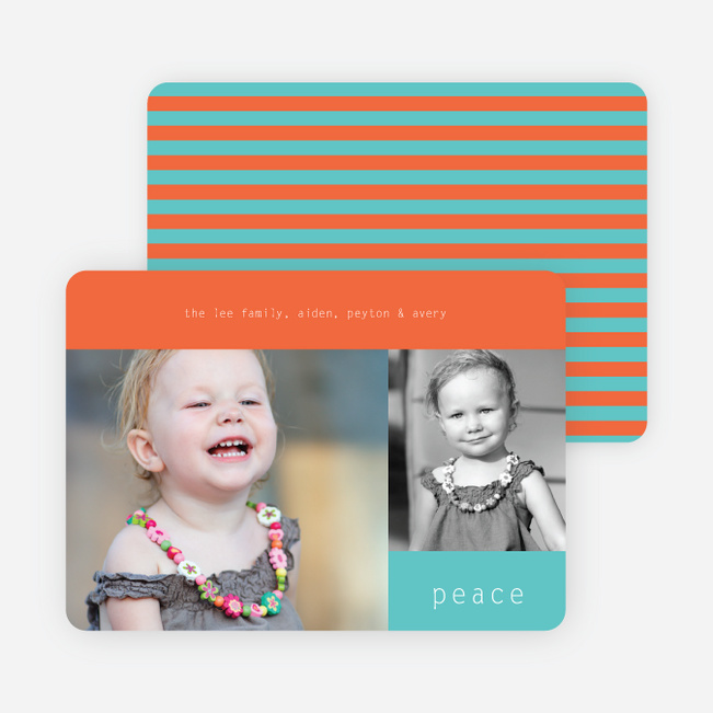 Holiday Blocks: Bold and Modern Holiday Tidings - Tangerine