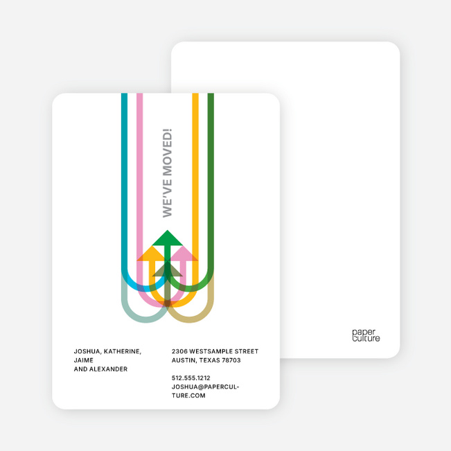 Moving on Up Moving Card - Multi