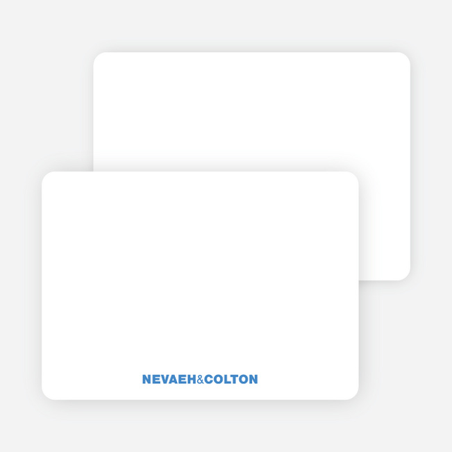 Notecards for the ‘Twin Cradle Talk’ cards. - Royal Blue