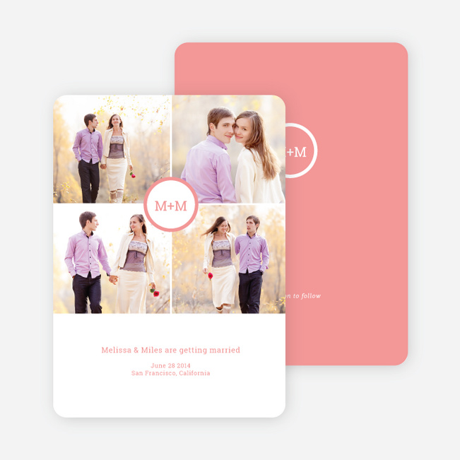 Capture the Memories Save the Date Cards - Pink