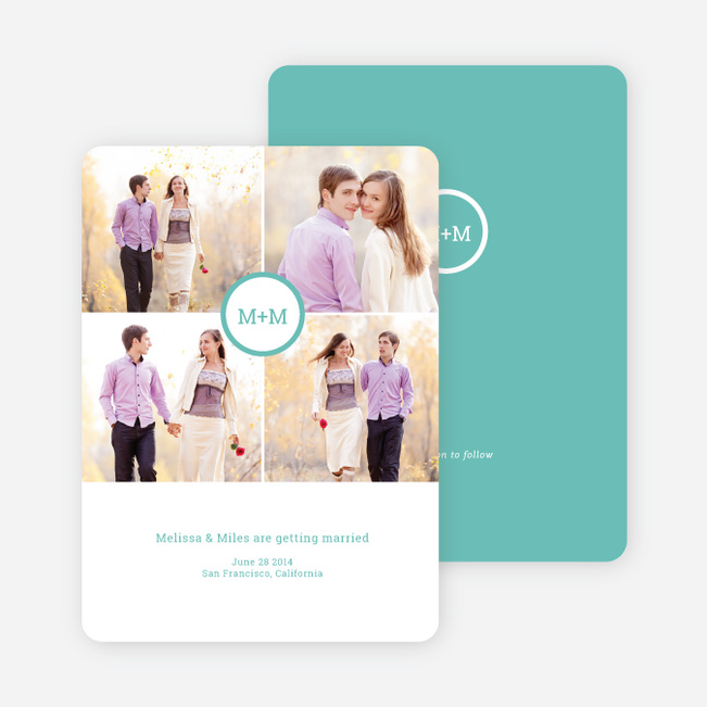 Capture the Memories Save the Date Cards - Green