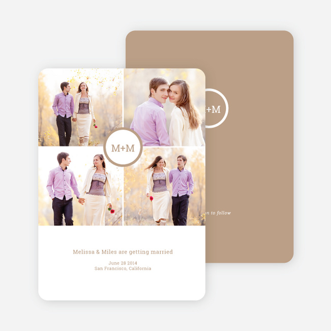Capture the Memories Save the Date Cards - Beige