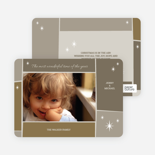 Star Light, Star Bright Holiday Photo Cards - Ginger