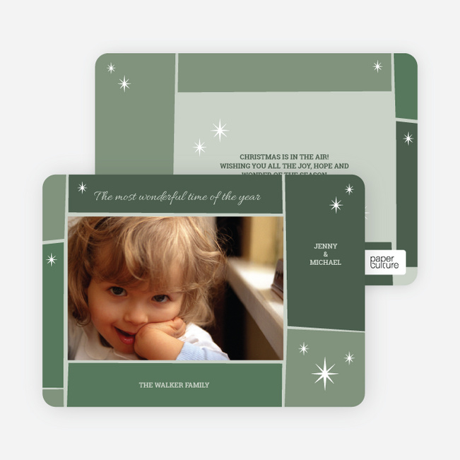 Star Light, Star Bright Holiday Photo Cards - Forest