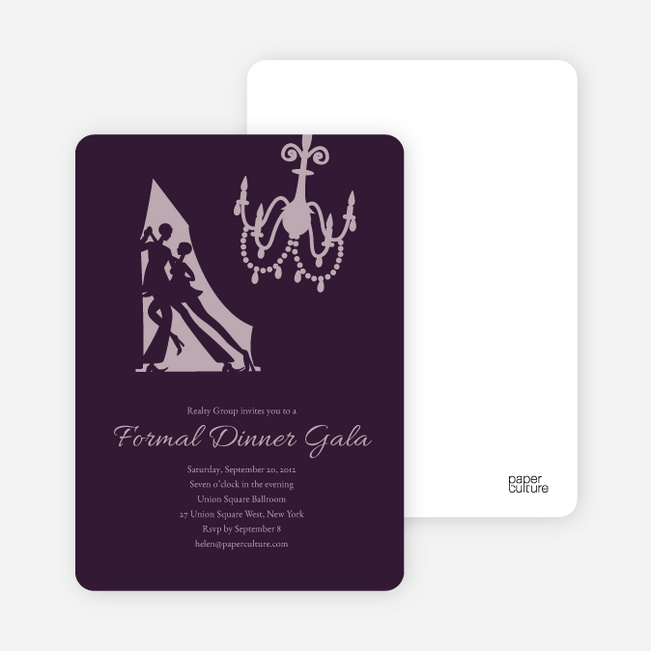 Dinner and Dancing Invitations - Mulled Wine