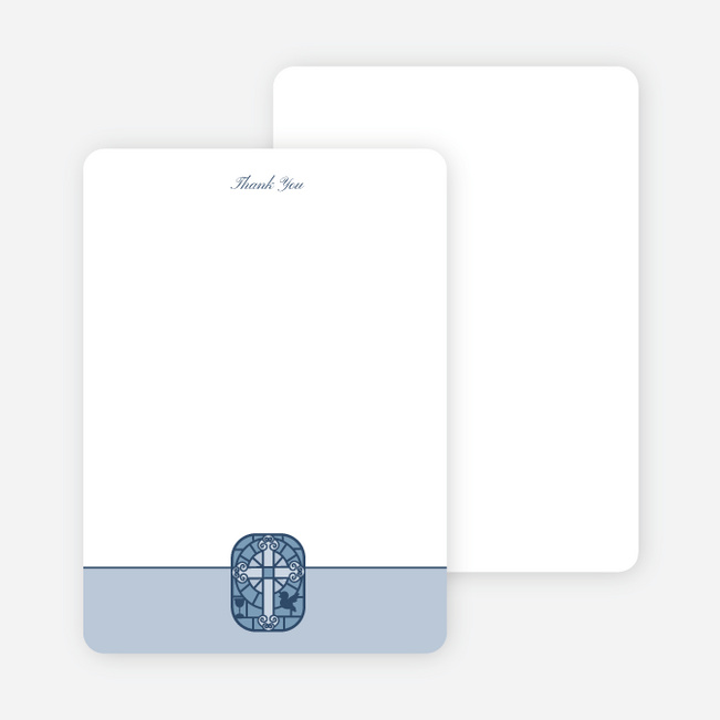 Notecards for the ‘Stained Glass’ cards. - Powder Blue
