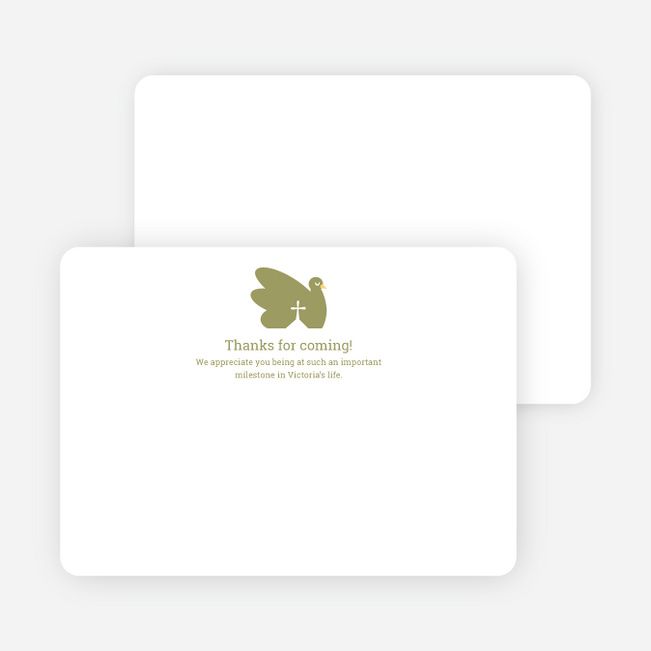 Notecards for the ‘Swan Cross Baptism’ cards. - Olive
