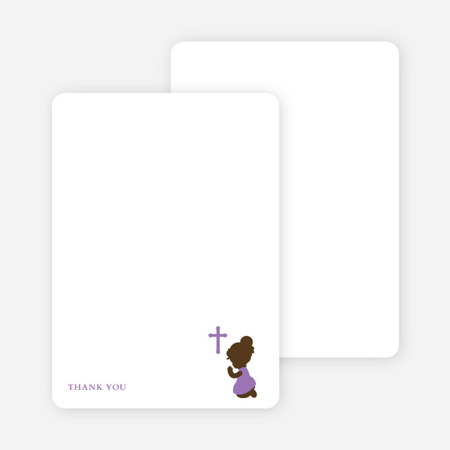 Stationery: ‘Prayers Answered’ cards. - Purple