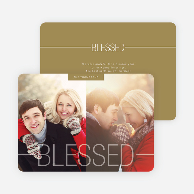 Blessed Christmas Cards - Brown