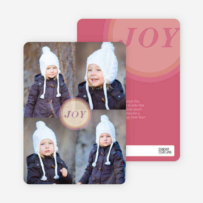 Christmas Icons Mt Rushmore Christmas Cards - Pink