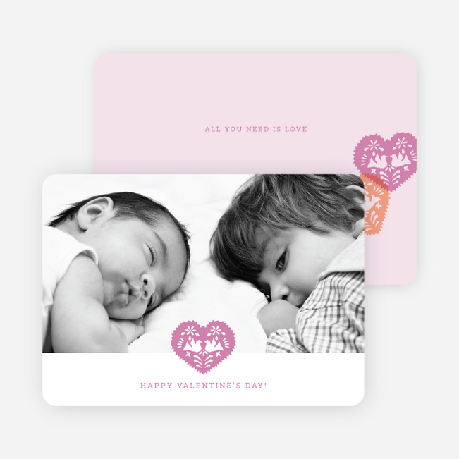 Hearts, Doves and Paper Cutouts for Valentine’s Day - Fuchsia