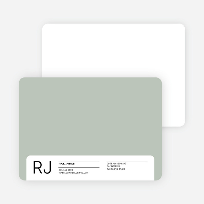 Stationery for the Man Who Has Everything - Green Court
