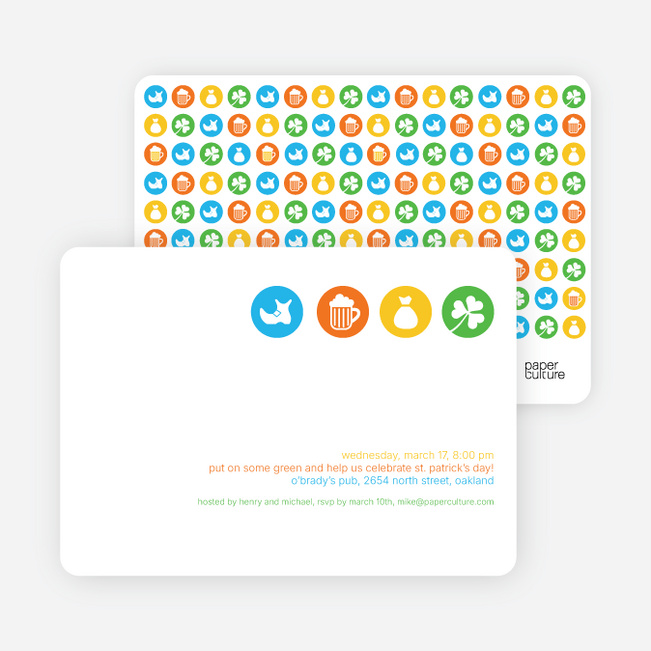 Non Green St Patrick’s Day Card - Yellow