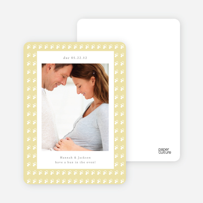 Pacifier Pregnancy Announcements - Garlic