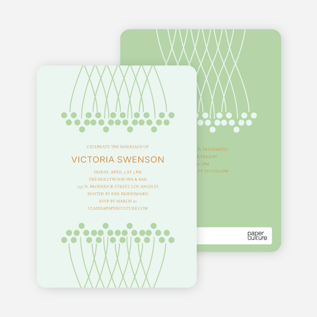Unique Bridal Shower Invitations - Bamboo
