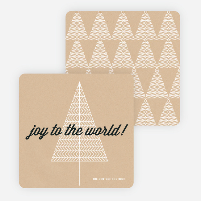 Joy to the World Christmas Cards - Black