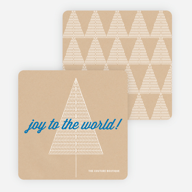 Joy to the World Christmas Cards - Blue
