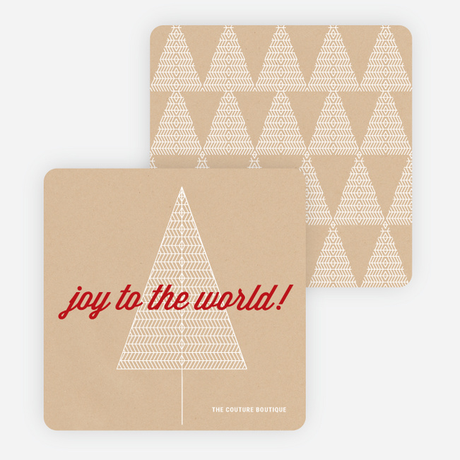 Joy to the World Christmas Cards - Red