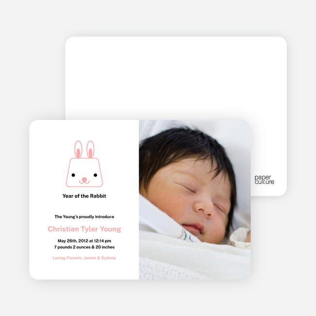 Little Baby Rabbit - Carnation