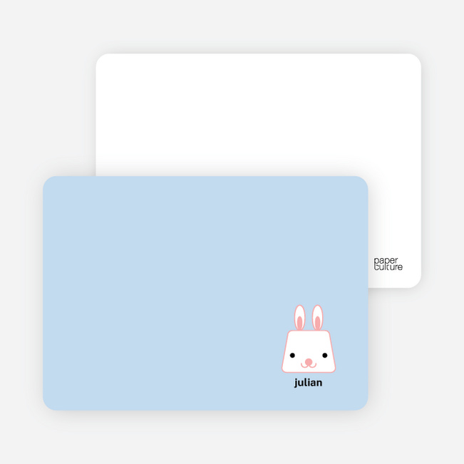 Rabbit Stripe Stationery - Cotton Candy