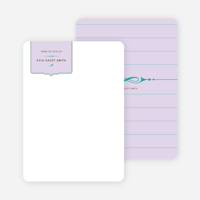 Stationery: ‘Chic and Modern’ cards. - Pale Wisteria