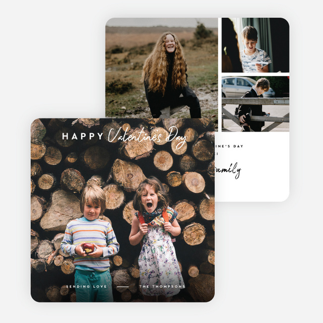 Love Message Valentine’s Day Cards - White