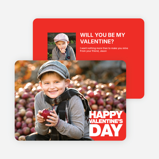 Bold Valentine’s Day Cards - Red