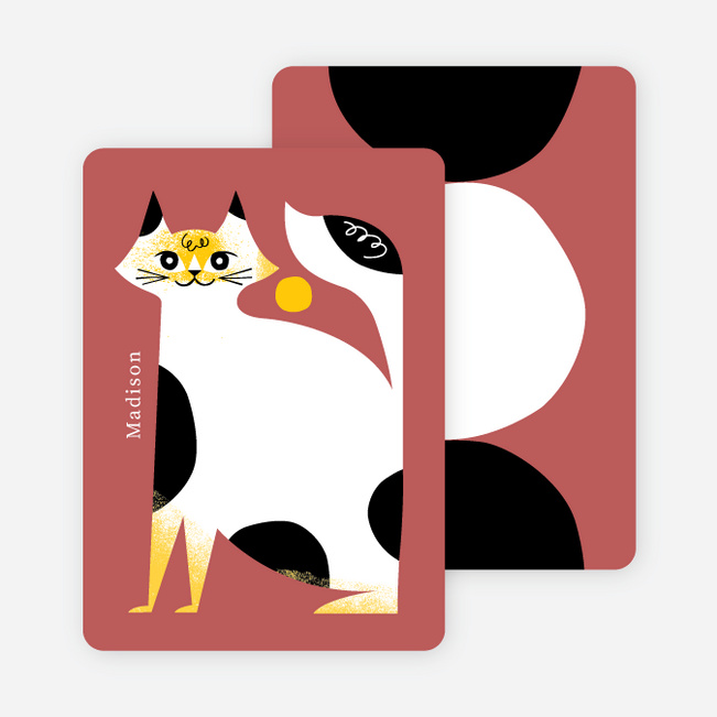 Cat Stationery - Red