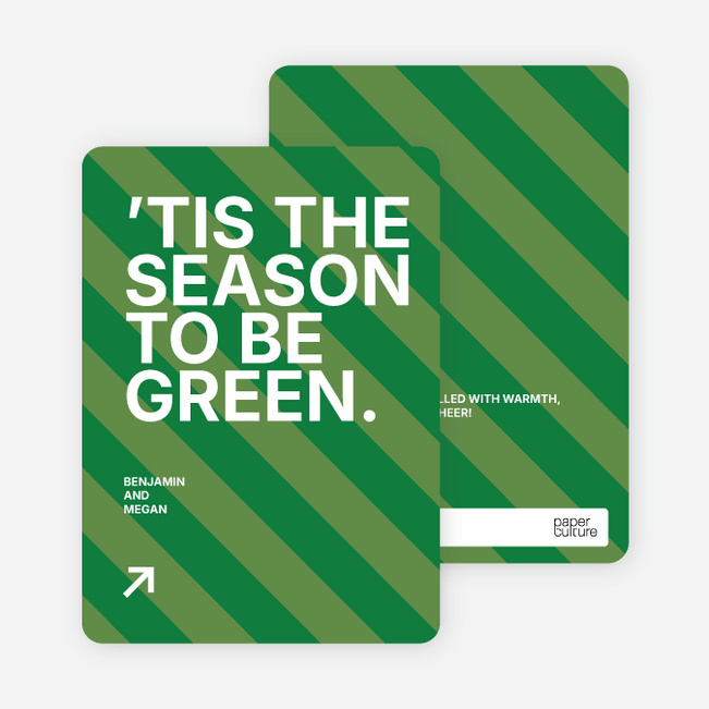 Green Holidays: Eco Conscious and Stylish - Forest Green