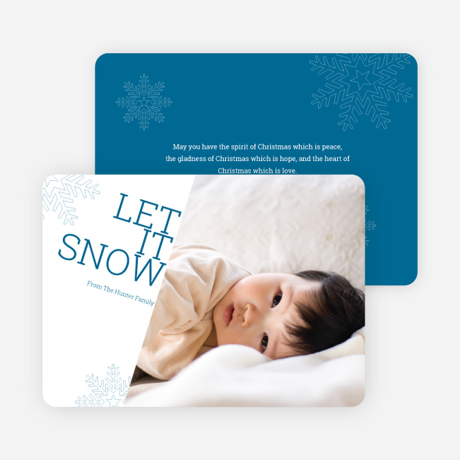 Let It Snow Let It Snow Let It Snow - Cadet Blue