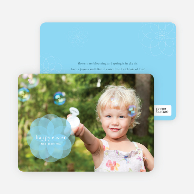 Sharing the Joy of Bubbles this Easter - Blue Bublle