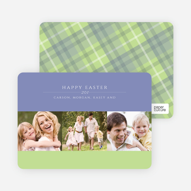 Three Photo Easter Cards - Grape Soda