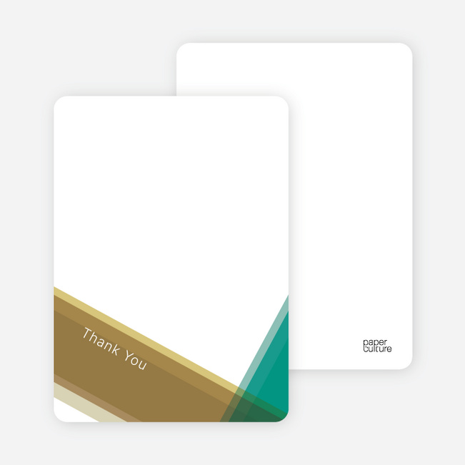 Note Cards: ‘Modern Cross Baptism Invite’ cards. - Turquoise