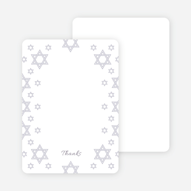 Notecards for the ‘Star of David Border’ cards. - Wisteria