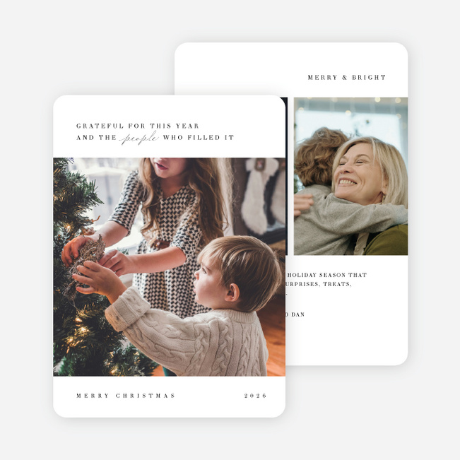 Gathered Memories Christmas Cards - White