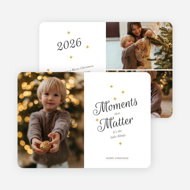Little Moments Christmas Cards - White