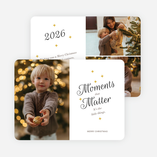 Little Moments Christmas Cards - White