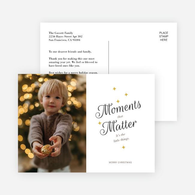 Little Moments Christmas Cards - White