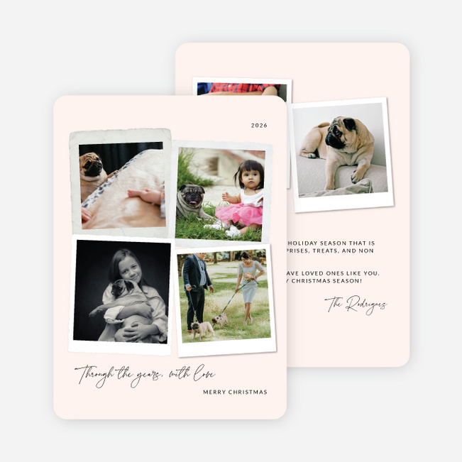 Memory Lane Christmas Cards - White