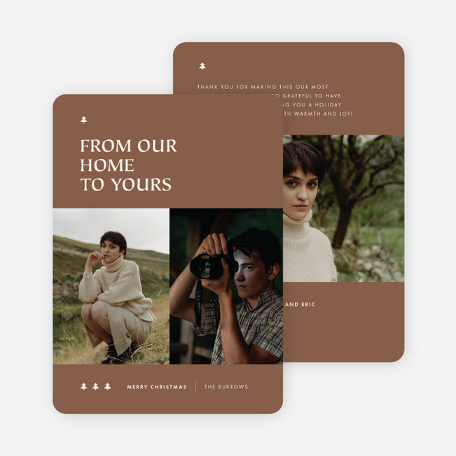 From Our Home Holiday Cards and Invitations - Brown