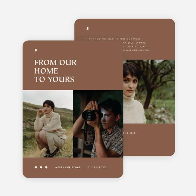 From Our Home Holiday Cards and Invitations - Brown