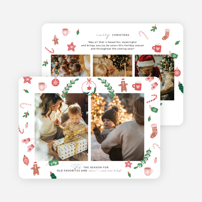 Sweet Festive Icons Holiday Cards and Invitations - Multi