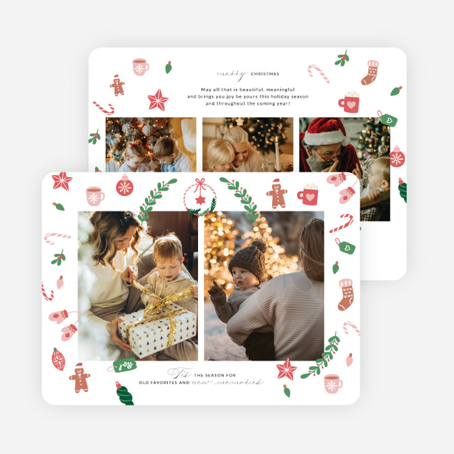 Sweet Festive Icons Holiday Cards and Invitations - Multi