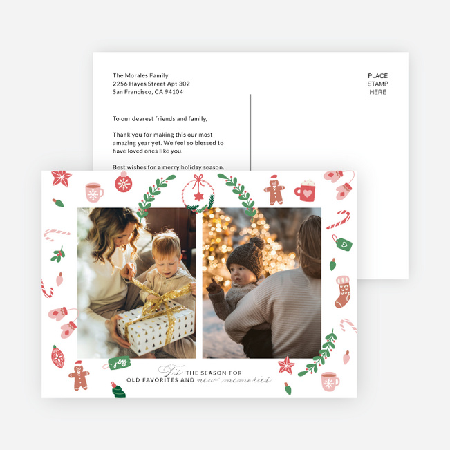 Sweet Festive Icons Holiday Cards and Invitations - Multi