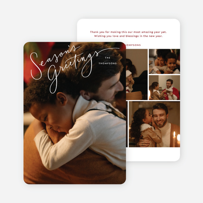 Signed by the Season Holiday Cards and Invitations - White